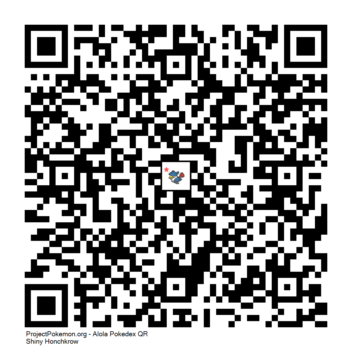 Cdigo QR de Honchkrow variocolor